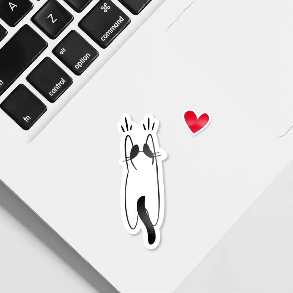 Pegatina gato personalizado arañando