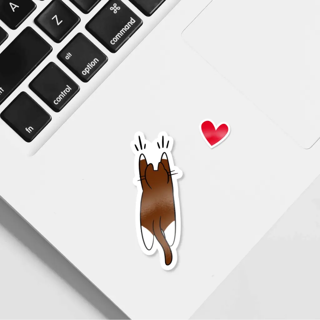Pegatina gato personalizado arañando