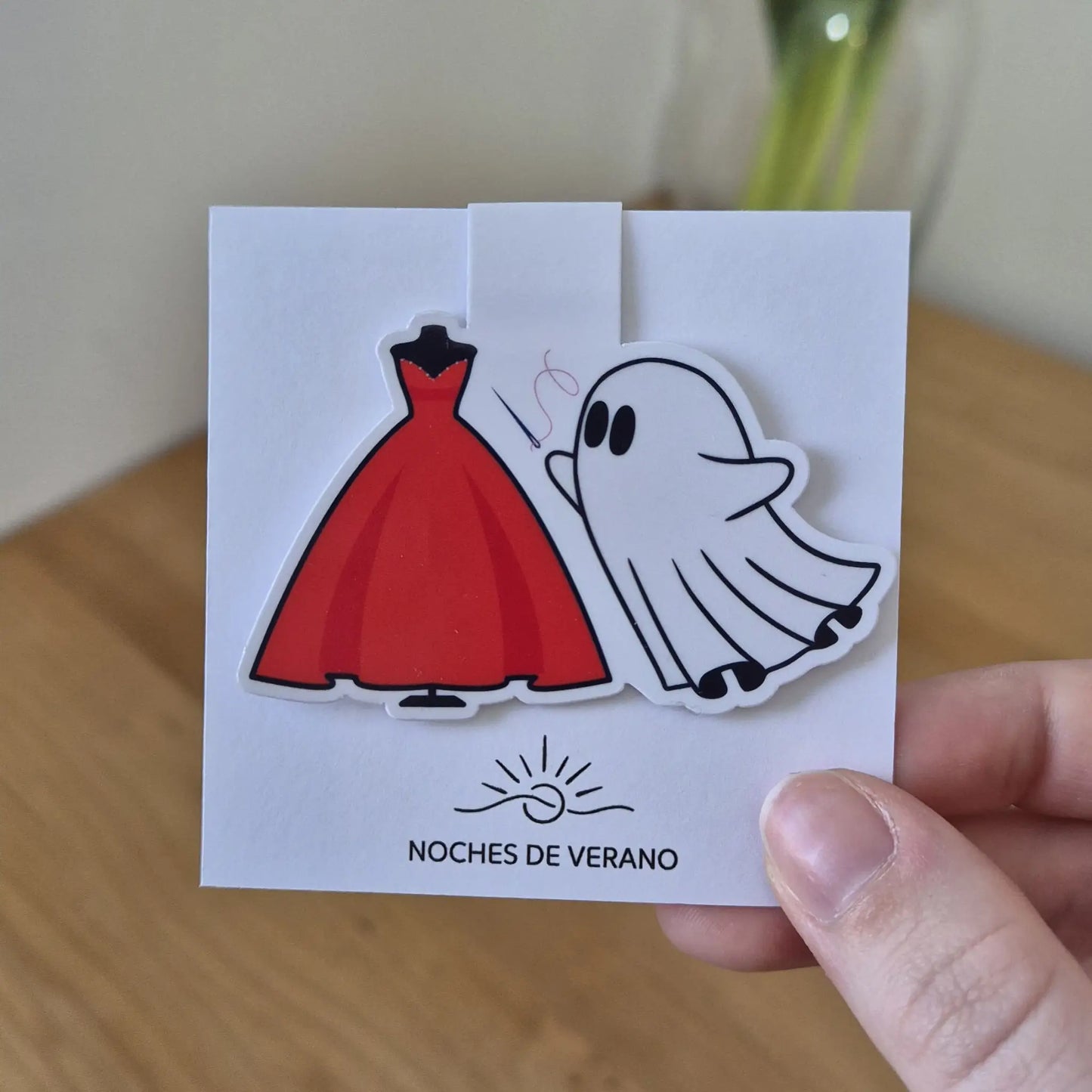 Marcapáginas magnético fantasma diseñador de moda